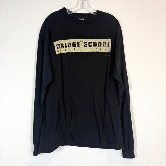 Vintage Bridge School Neil Young Concert Benefit 1998 T-Shirt Black 90s Tee XL - Picture 8 of 8